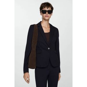 Mango rechtvallende blazer marine