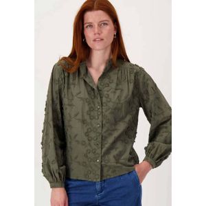 Zusss - Gebloemde Blouse - Groen