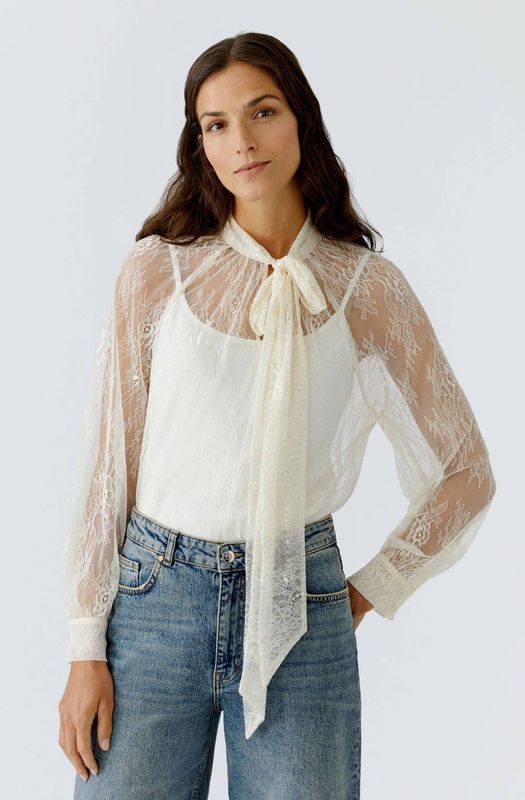 OUI - Blouse - Ecru - Dames