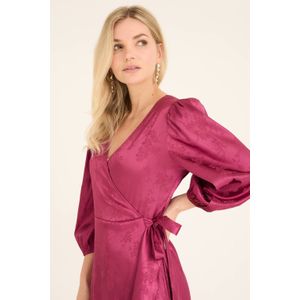 A-View wikkel-/overslagjurk donkerrood