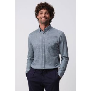 Campbell casual overhemd blauw