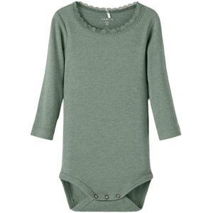 NAME IT BABY romper NBFKAB zachtgroen