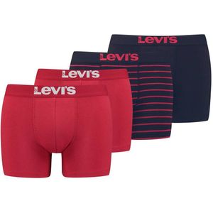 Levi's boxershort SOLID BASIC & VINTAGE STRIPE (set van 4)