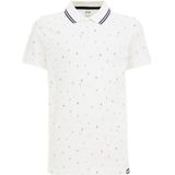 WE Fashion polo met all over print wit
