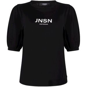 JANSEN Amsterdam T-shirt met printopdruk zwart/ wit
