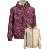 Orange Stars reversible jas panterprint/goud