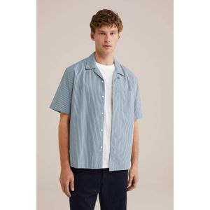 WE Fashion casual overhemd blauw