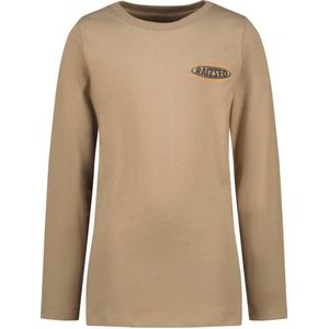 Raizzed longsleeve Join met backprint lichtbruin