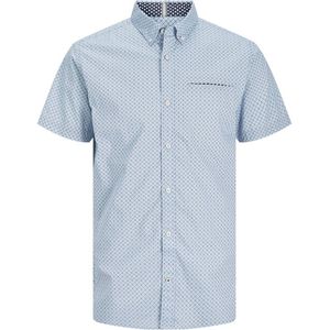 JACK & JONES PREMIUM regular fit overhemd JPRBLAJACK met stippen cashmere blue