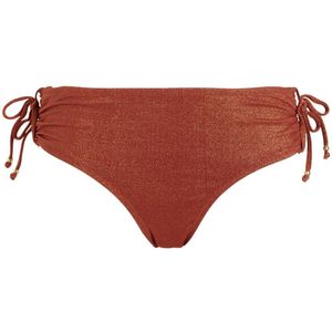 BEACHWAVE bikinibroekje met lurex brique