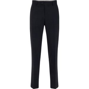 WE Fashion slim pantalon donkerblauw