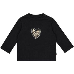 Vingino baby longsleeve Jille met printopdruk zwart