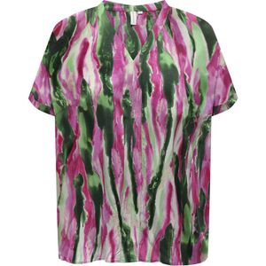 ONLY CARMAKOMA top CARNATA DODIE met all over print roze/groen