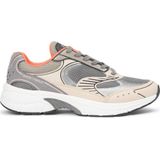 Tommy Jeans - ARCHIVE - Sneakers - Beige - Donkergrijs - Neonoranje