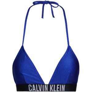 Calvin Klein voorgevormde triangel bikinitop blauw