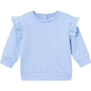 NAME IT BABY baby sweater NBFTIARA met ruches lichtblauw