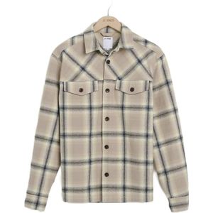 J.C. Rags geruit regular fit overshirt RYLEE bleached sand