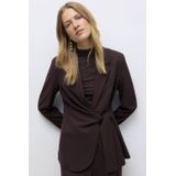 AWARE getailleerde blazer donkerbruin