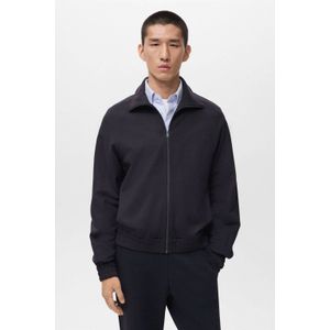 Mango Man sweatvest donkerblauw