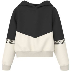 NAME IT KIDS hoodie NKFNOLI zwart/offwhite