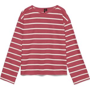 VERO MODA gestreepte top rood