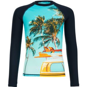 WE Fashion UV T-shirt turquoise/zwart