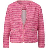 s.Oliver BLACK LABEL gestreepte tweed jasje roze
