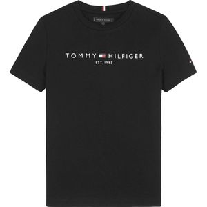 Tommy Hilfiger unisex T-shirt van katoen zwart