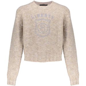 Frankie&Liberty sweater met wol en borduursel beige