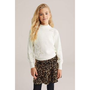 WE Fashion - Regular Fit - Trui - Met Borduursels