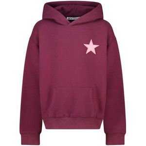 America Today sweater met backprint donkerrood