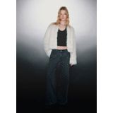 MANGO TEEN Wide leg wide leg jeans grey denim