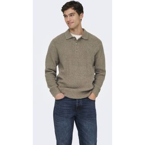 Only & Sons - ONSDALE - Trui - Bruin - Lange Mouw