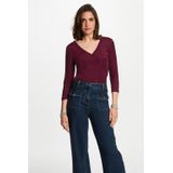 Morgan T-shirts met lange mouwen, Plum M, XS