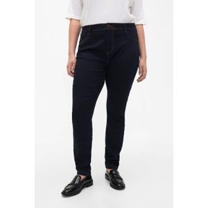 Zizzi high waist slim fit jeans Nille donkerblauw