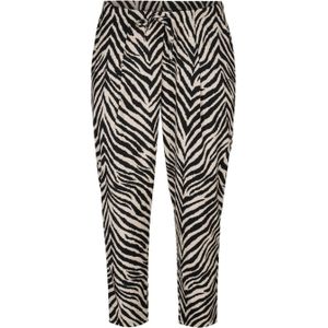 Miss Etam Plus slim regular waist broek zwart