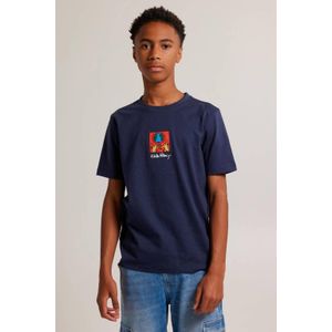 America Today T-shirt Emery JR donkerblauw/rood