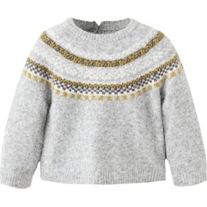 Mango Kids trui grijs melange