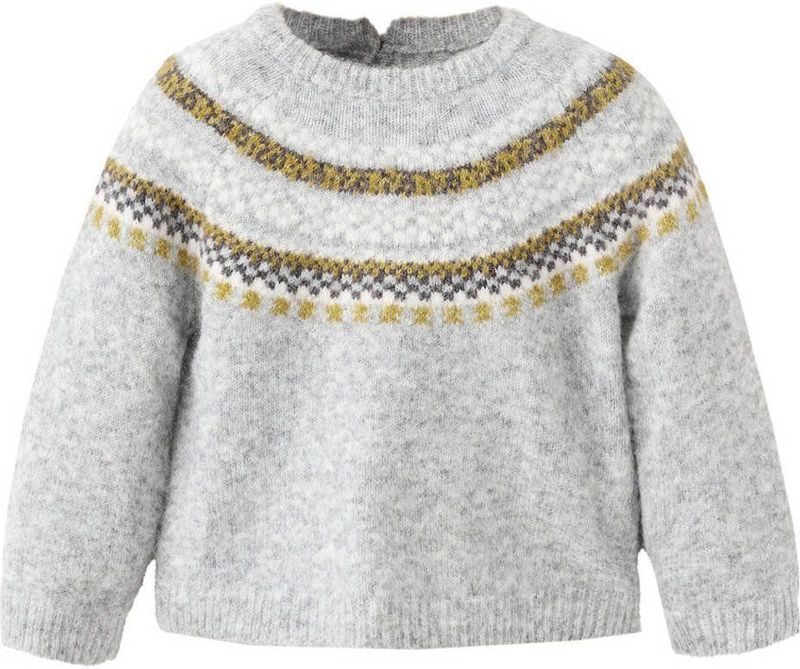 Mango Kids trui grijs melange