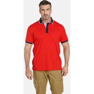 Charles Colby regular fit polo EARL SPENCER Plus Size rood