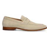 Manfield suède loafers beige