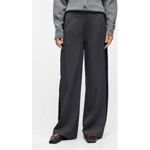 Object - Objlisa Wide Pant - Damesbroek - Grijs - Wide Leg