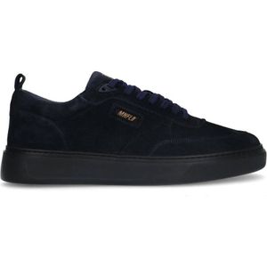 Manfield suède sneakers donkerblauw