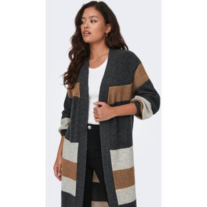 JDY vest grijsbruin gebreid