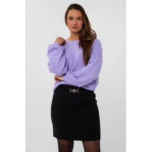 Esqualo - Pullover - Lila - Met Parels