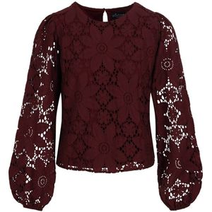 Elvira Collections gebloemde top donkerrood