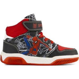 Spiderman sneakers rood/zwart