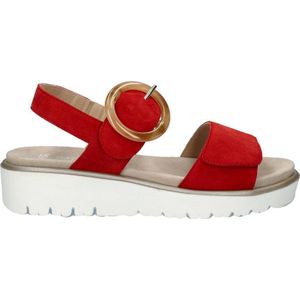 Ara Bilbao suède sandalen rood