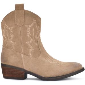 PS Poelman Bila suède cowboylaarzen beige