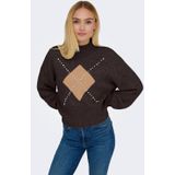 ONLY - ONLWAKEFIELD - Gebreide Trui - Bruin